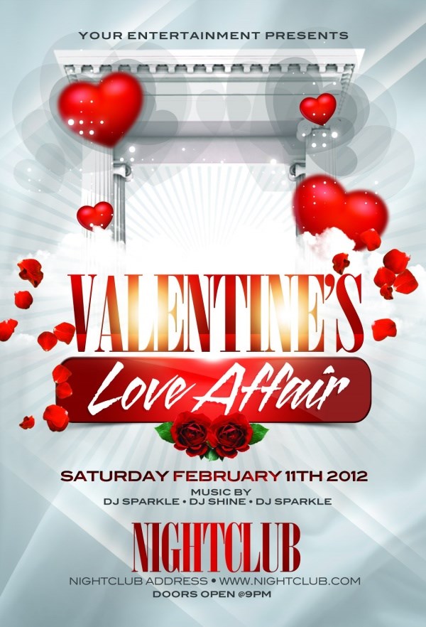 Valentine's Day Flyer Template Free