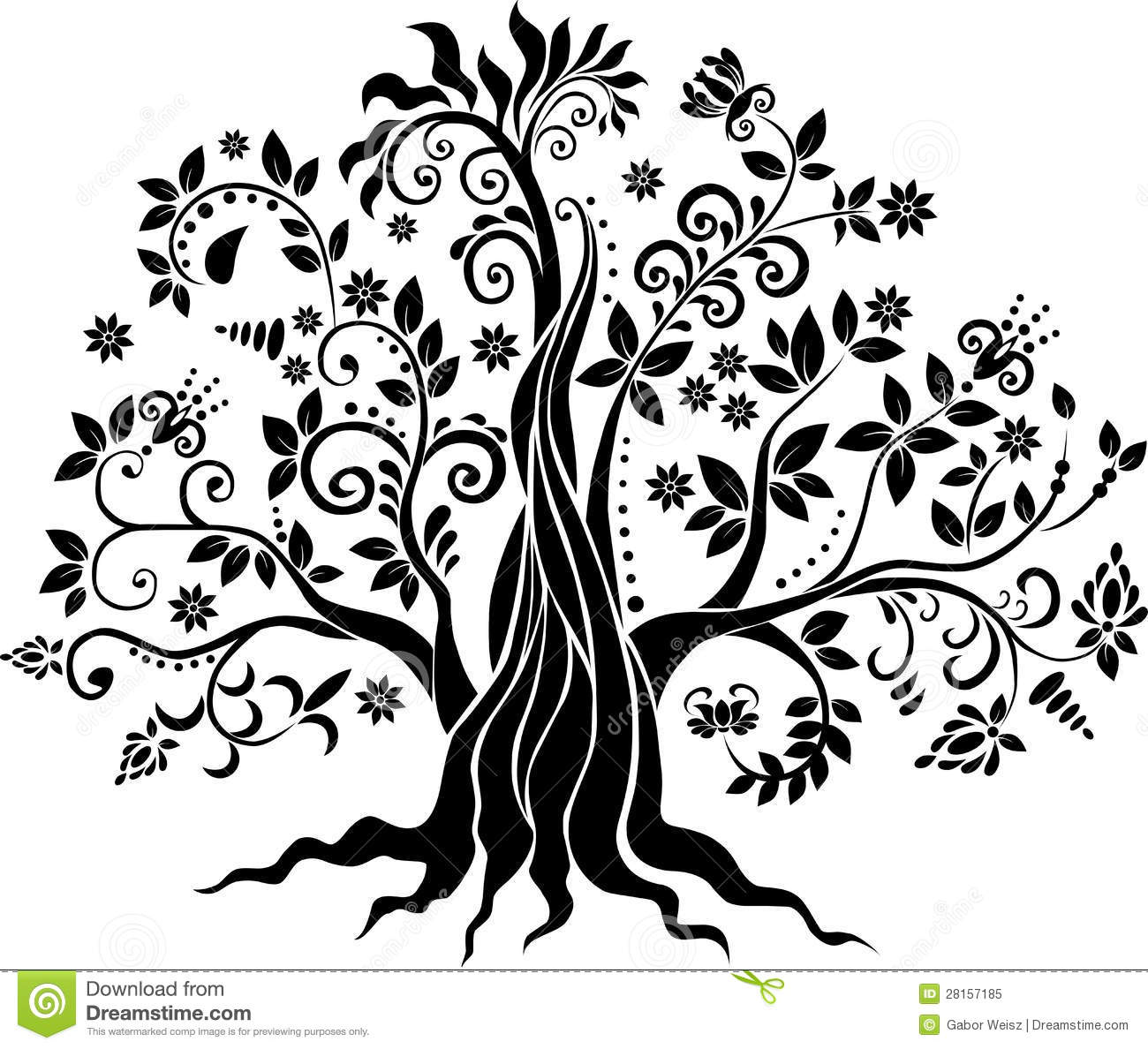 Vector Trees Clip Art