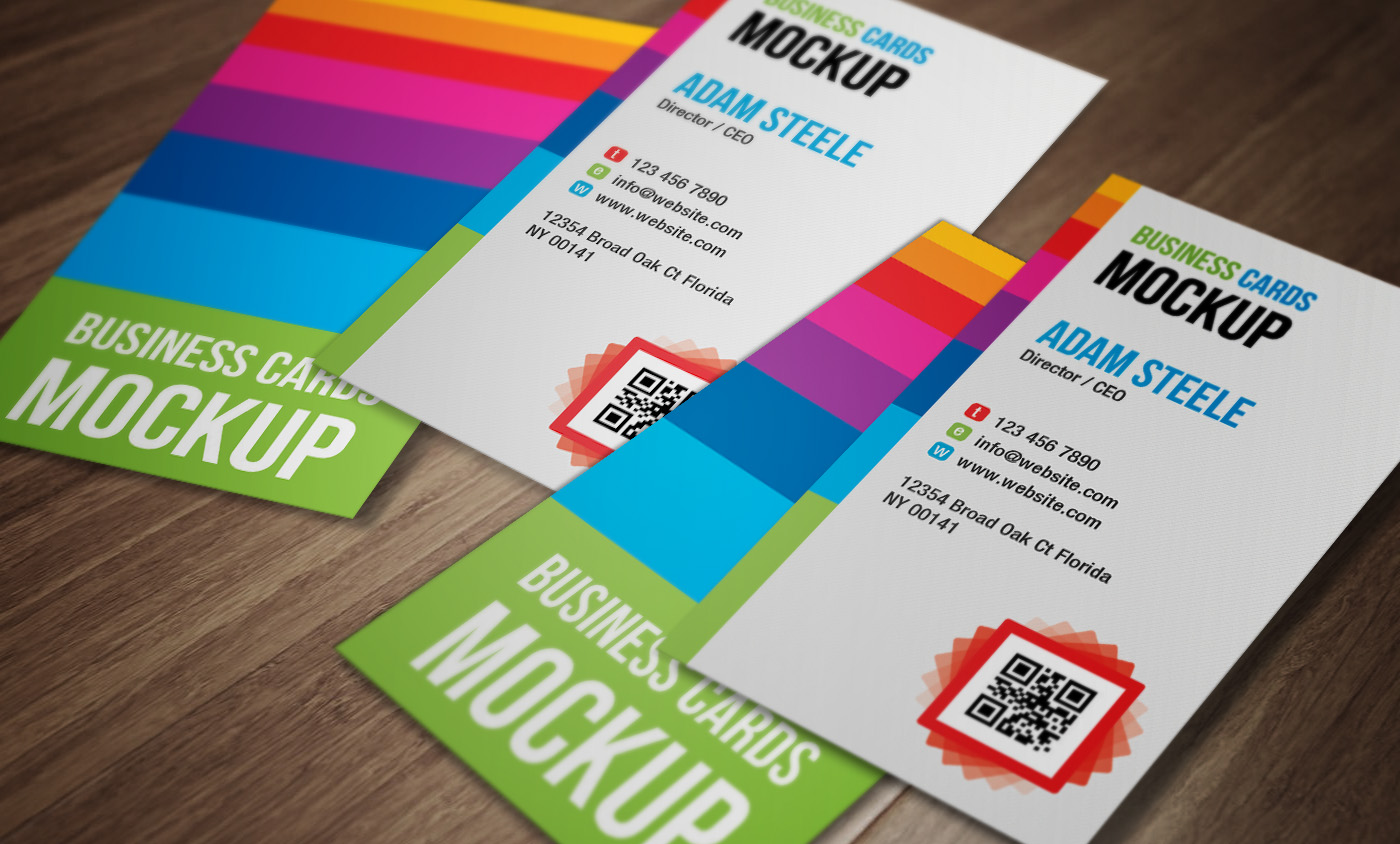 Vertical Business Card Mockup Psd Free