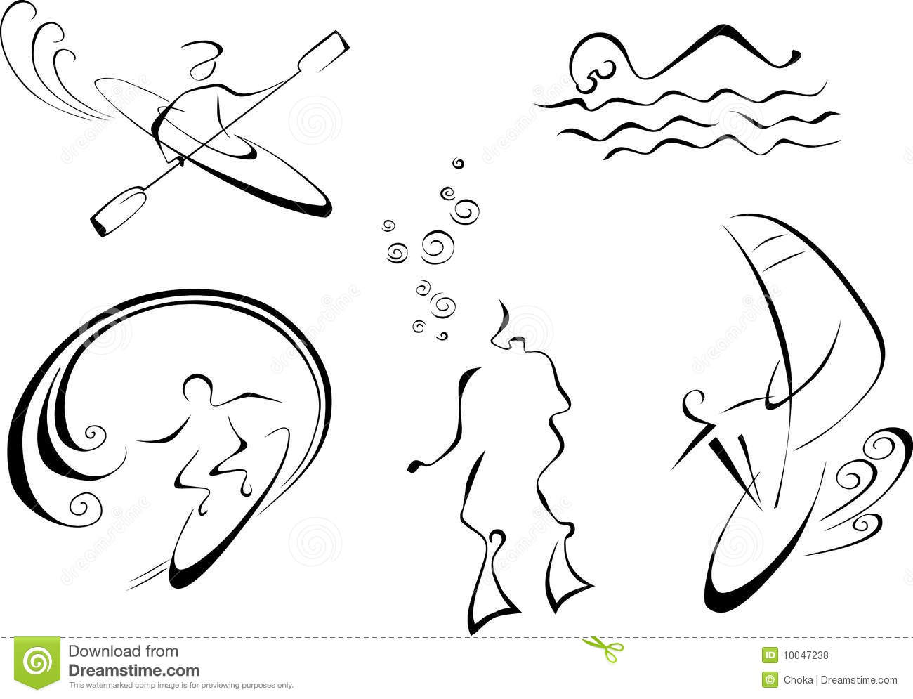 Water Sports Vector Images Free