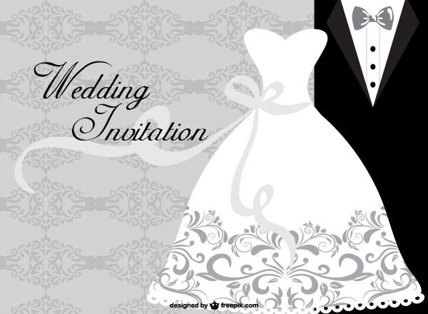 Wedding Dress Card Template Free