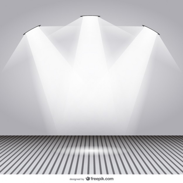 White Background with Spotlight