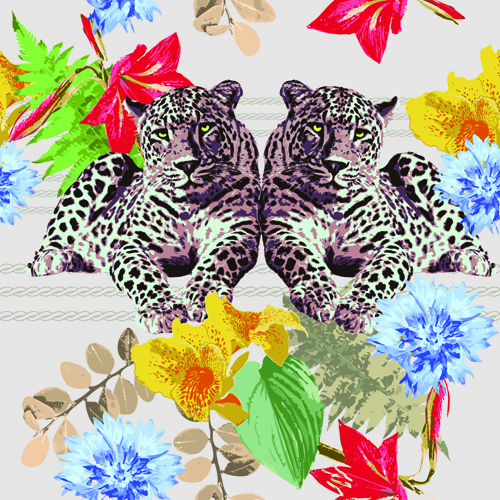 Wild Animal Vector Patterns