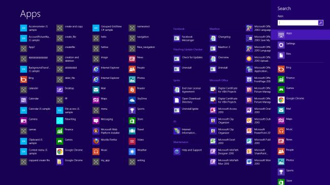 Windows 8 All Apps Icon