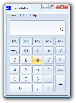 Windows Calculator Buttons