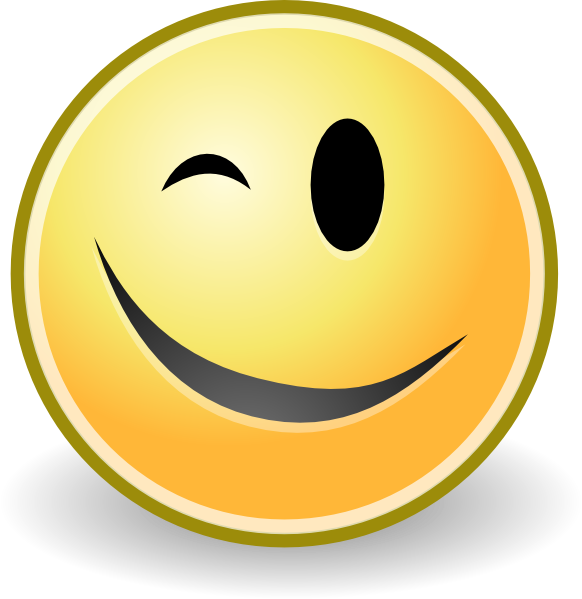 Wink Smiley Face Clip Art