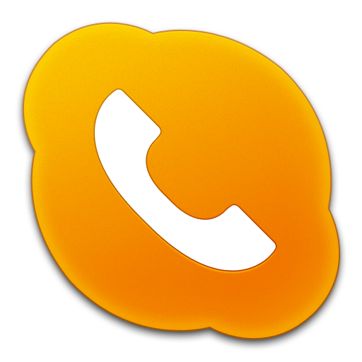 12 Orange Phone Icon Images