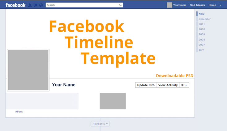 2013 Facebook Timeline Template 2013 Facebook Timeline Template