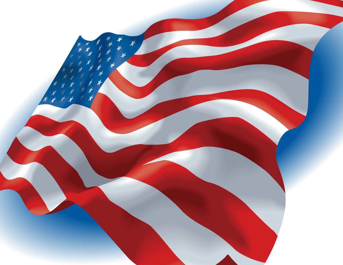 15 American Flag Vector Clip Art Images