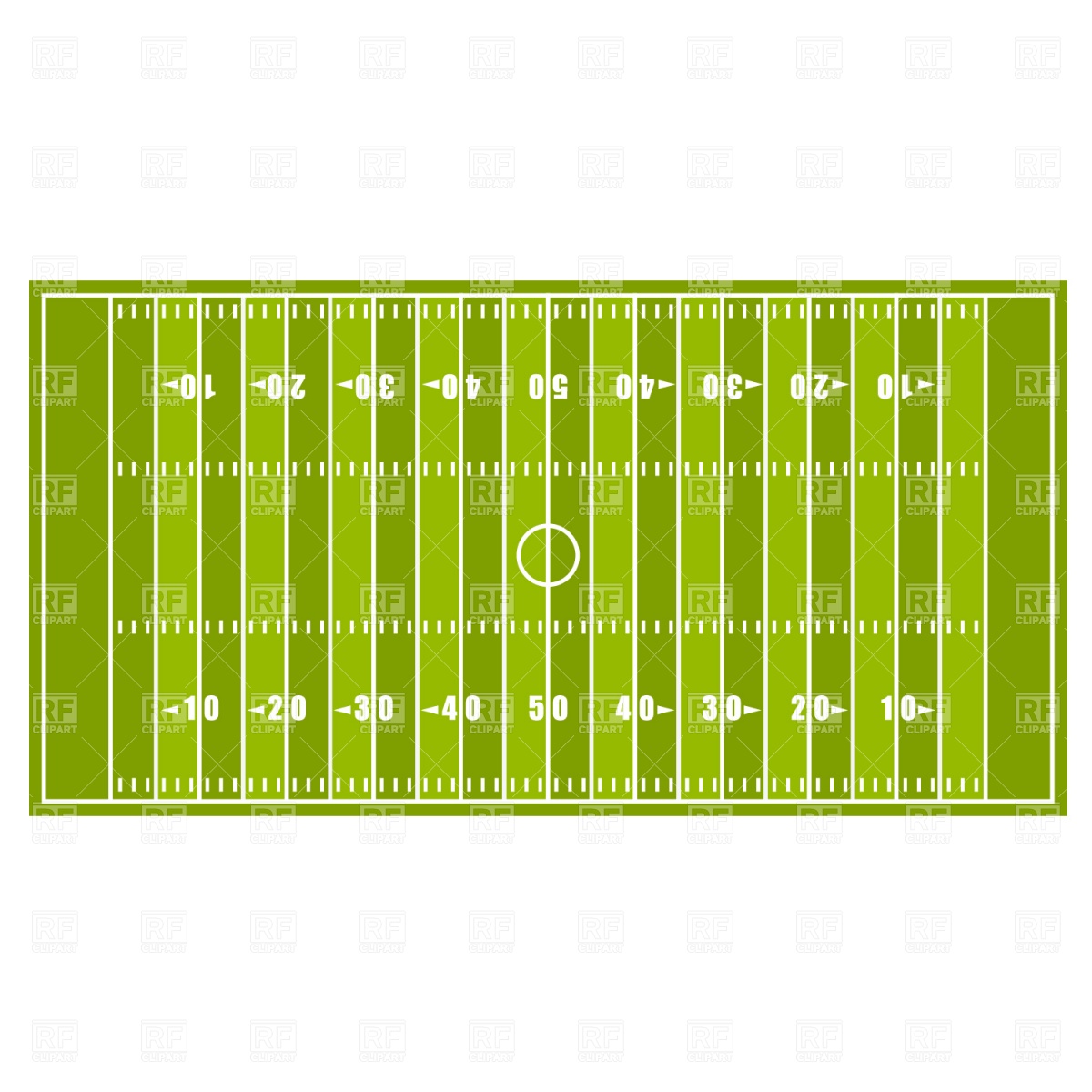 American Football Field Vector