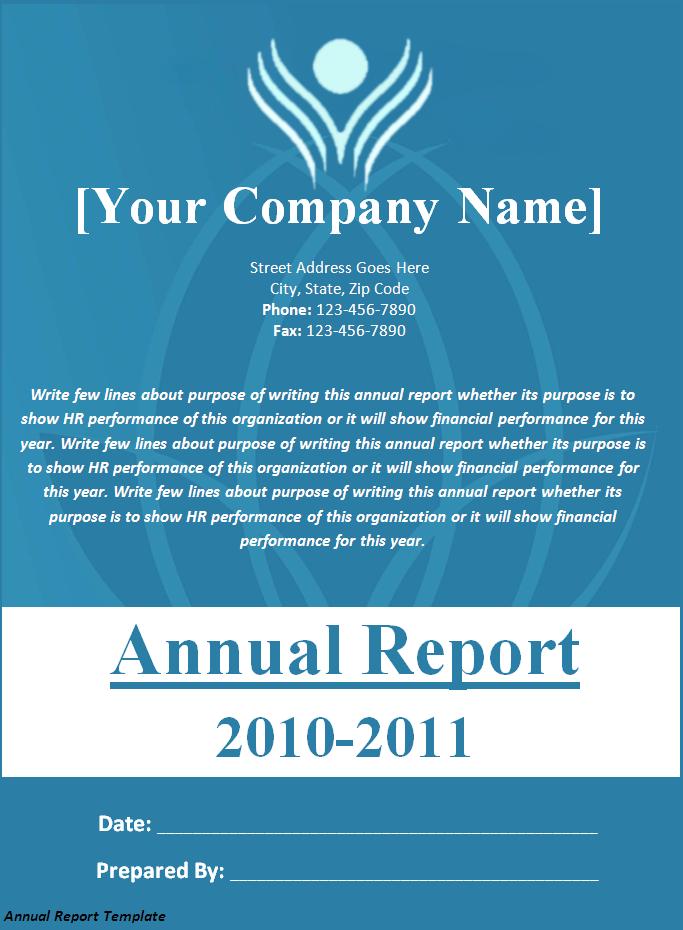 Annual Financial Report Template