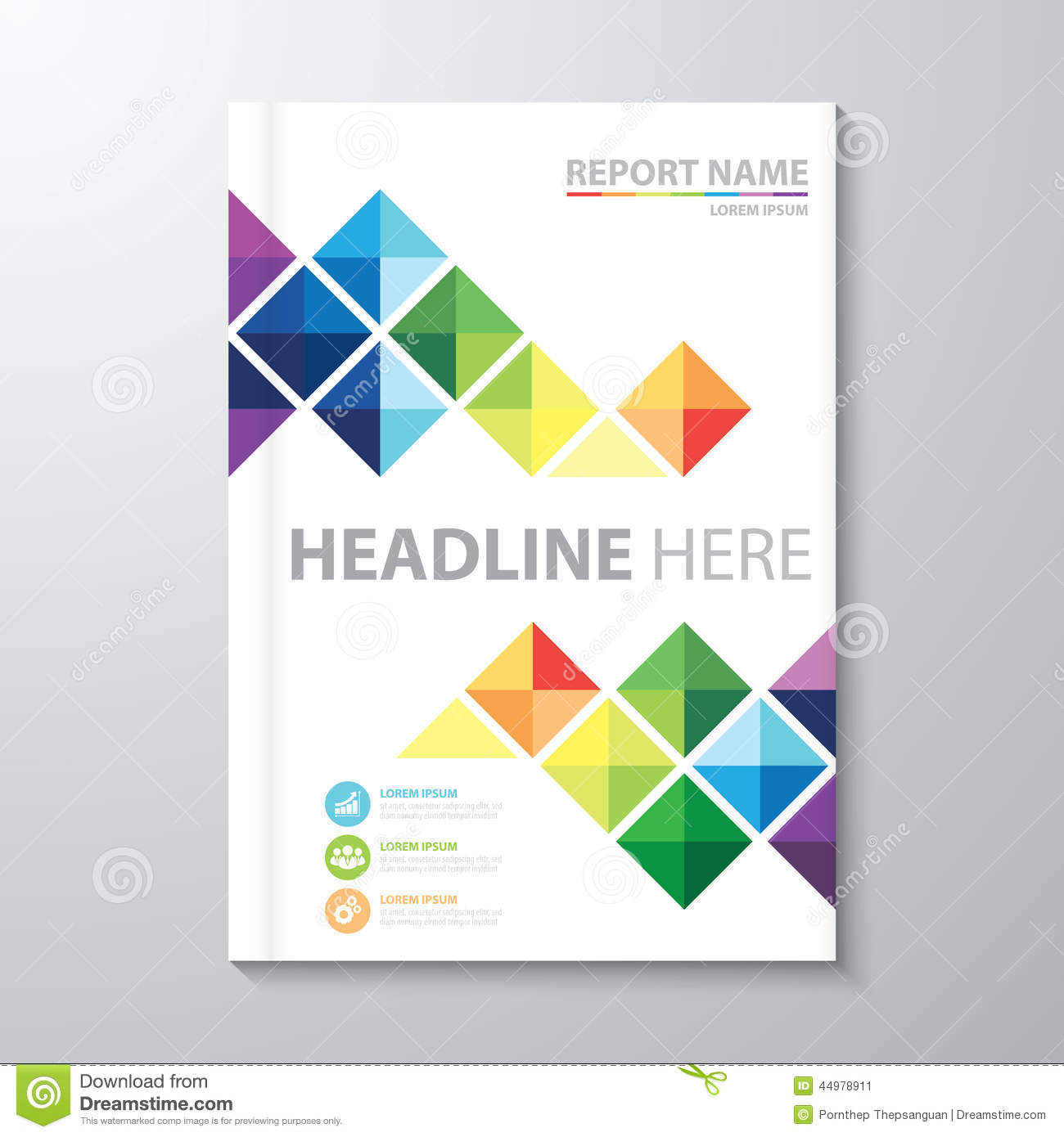 Report cover page template