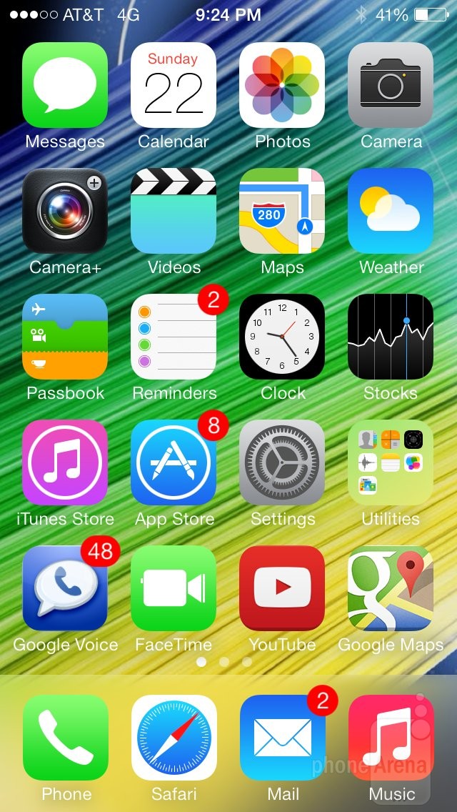 Apple iPhone 5S Icons