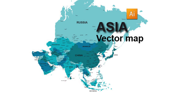 Asia Vector Map