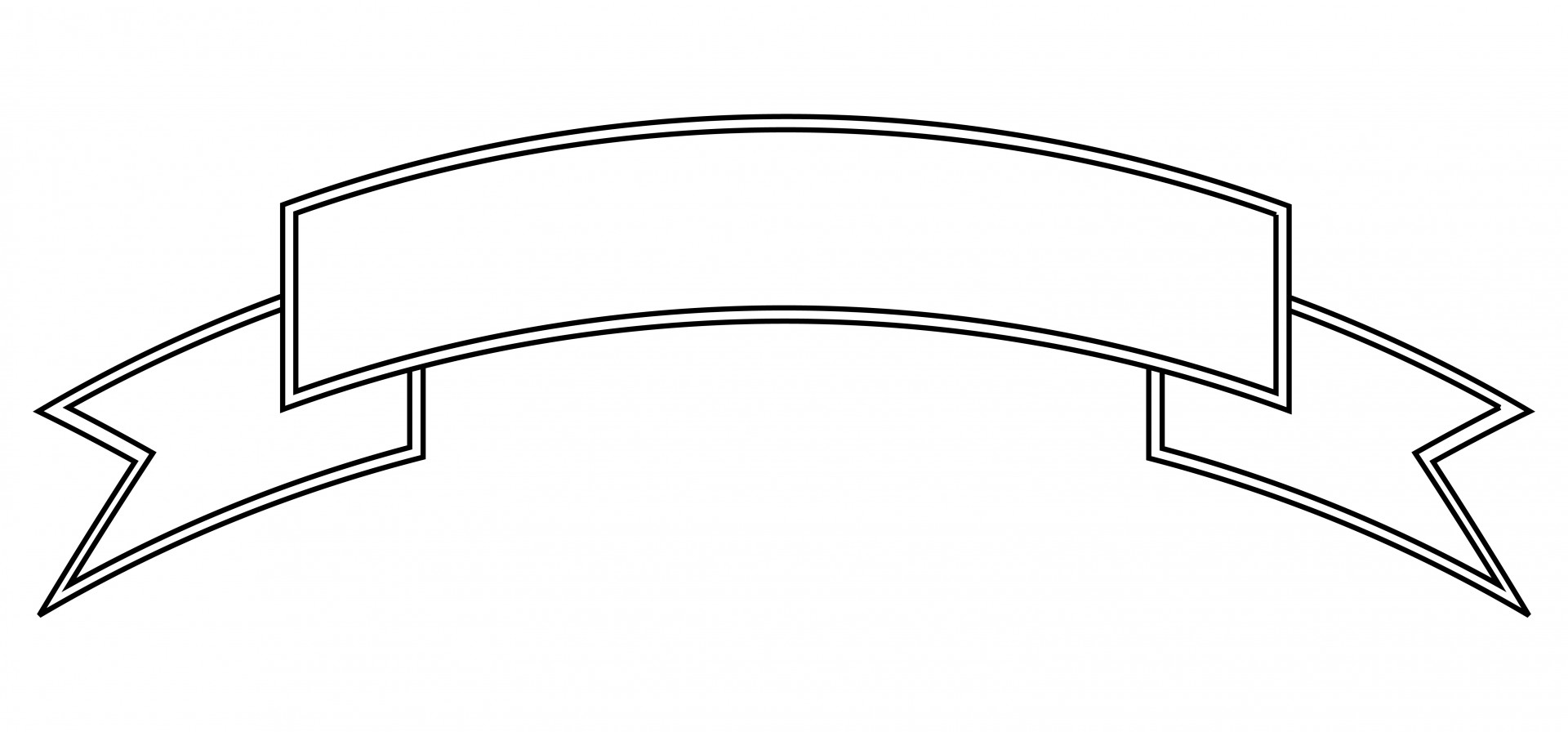 Banner Outline Clip Art Banner Outline Clip Art