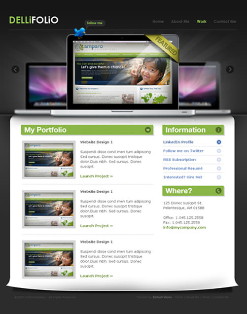 Beautiful Web Page Template