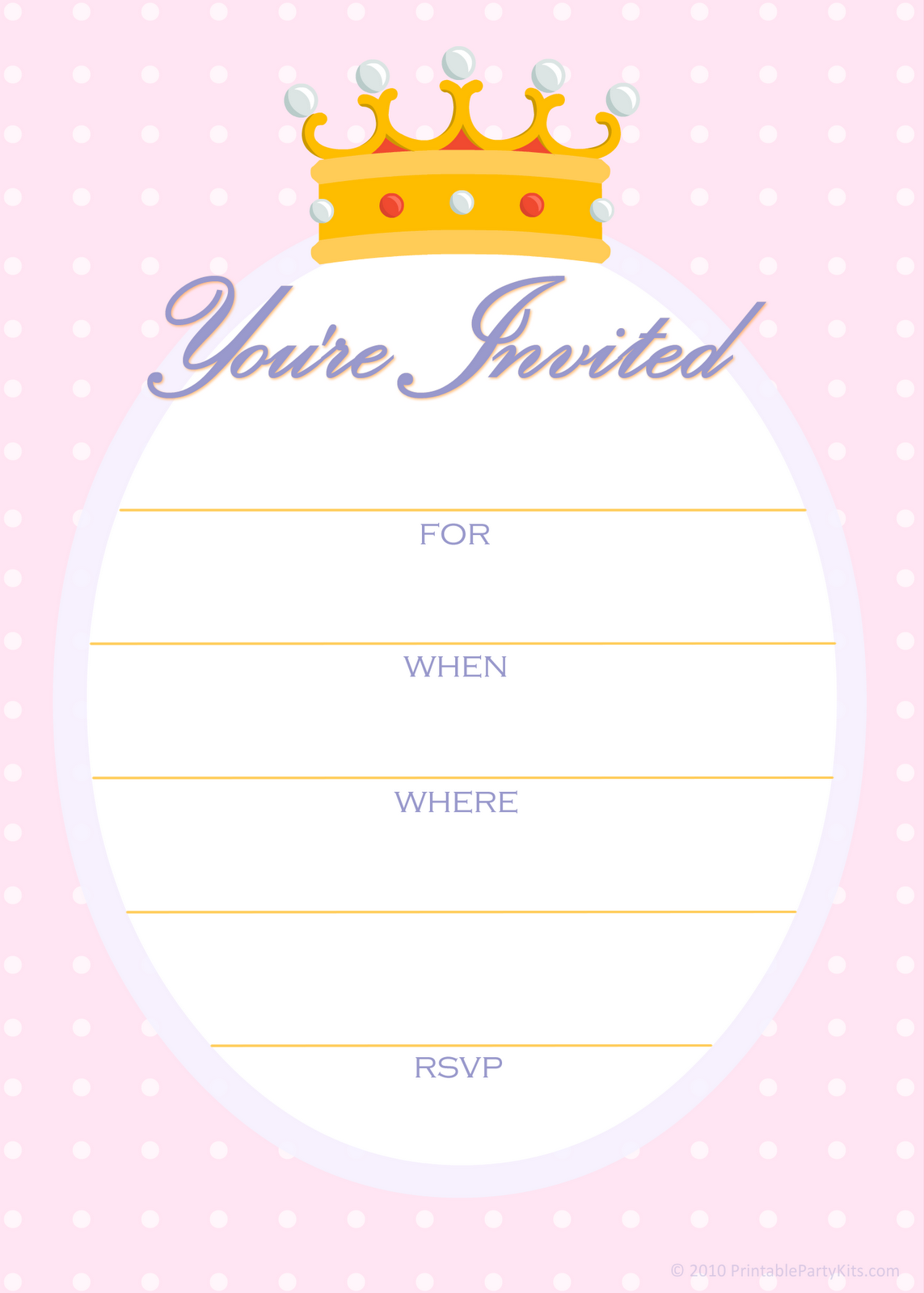 Birthday Party Invitation Templates Printable Free