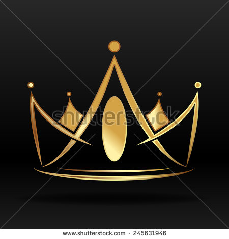 Black and Gold Crown Logo