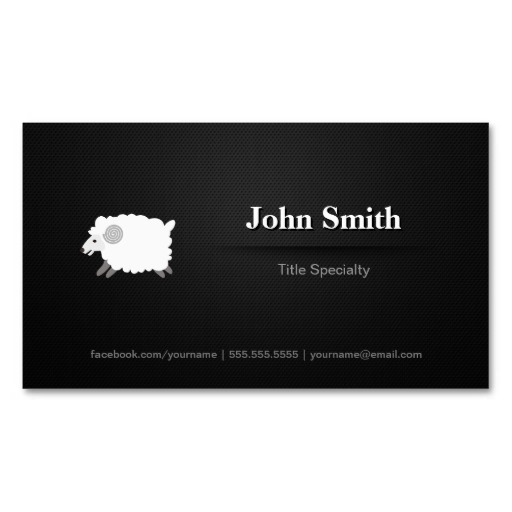 Black and White Business Card Icon