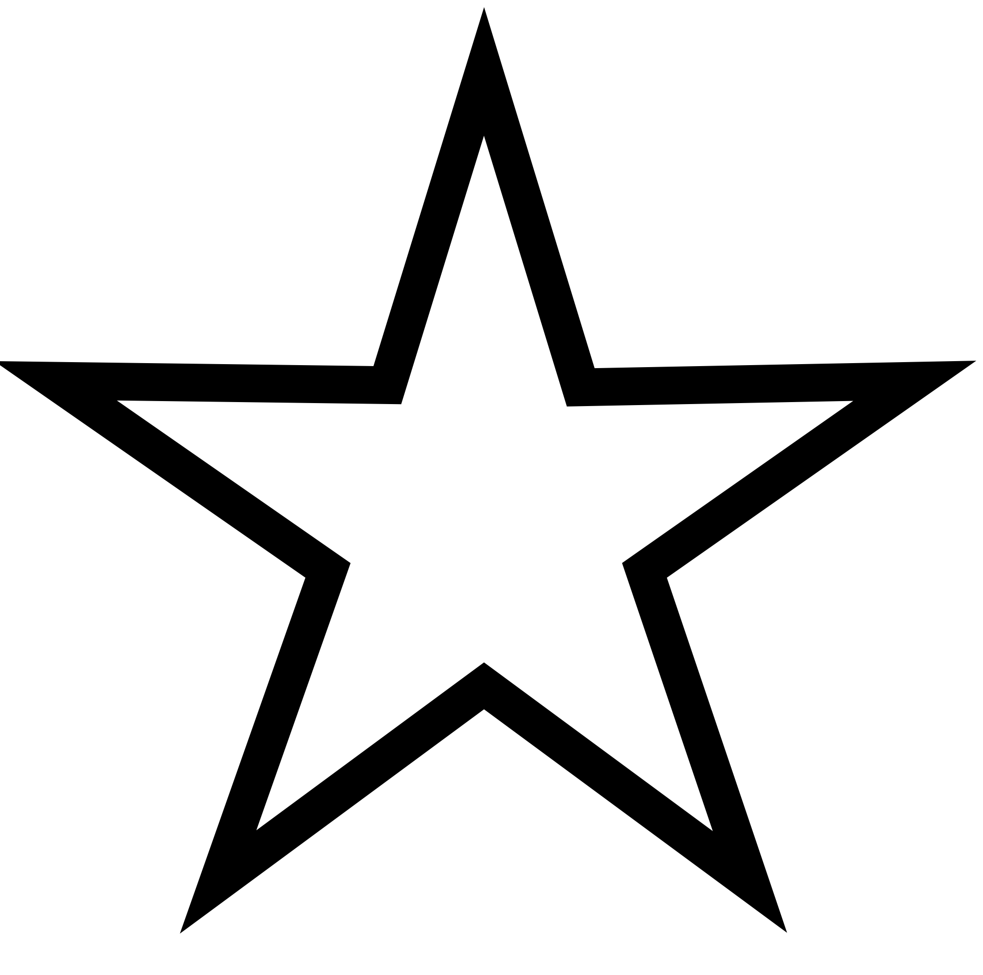 Black and White Star Vector