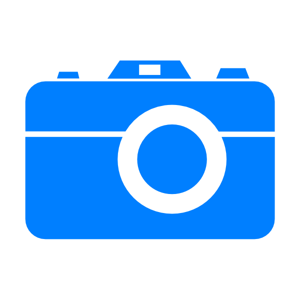 11 Blue Camera Icon Images