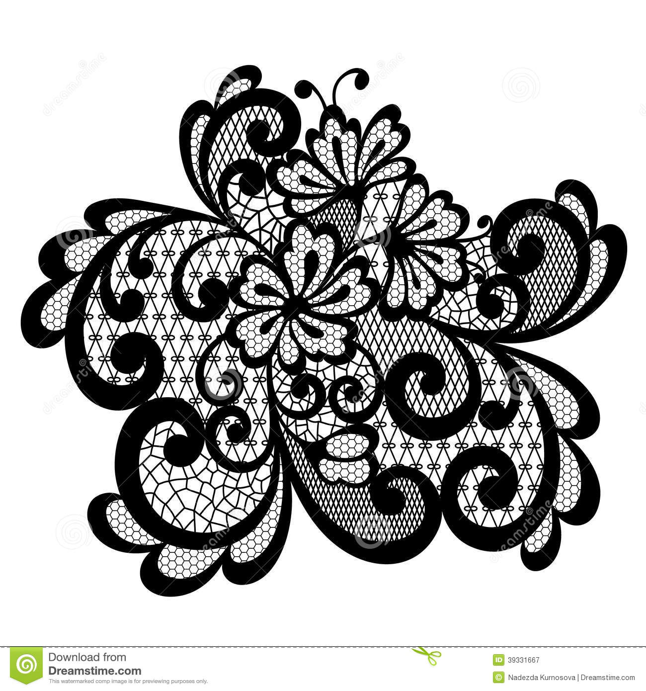 Black Lace Vector