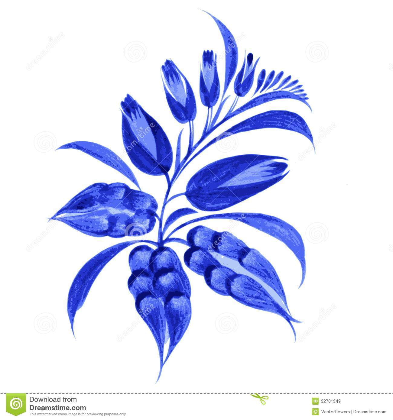 Blue Flower Clip Art Free