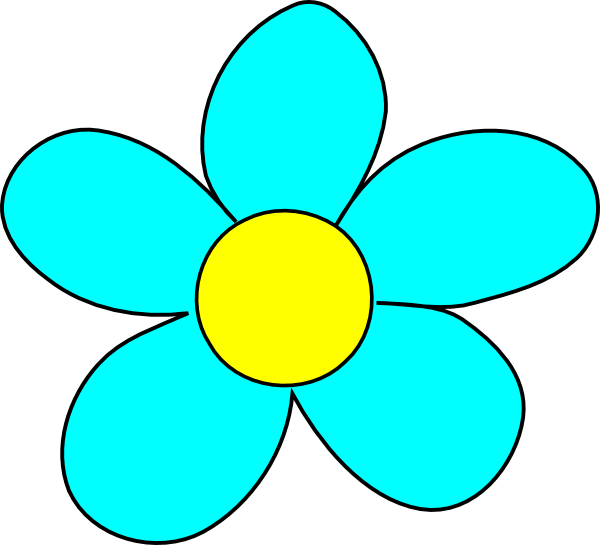 Blue Flower Clip Art Free Blue Flower Clip Art Free