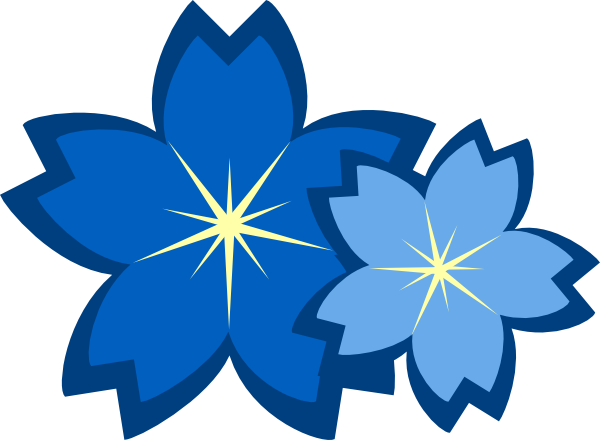 Blue Flower Clip Art Blue Flower Clip Art