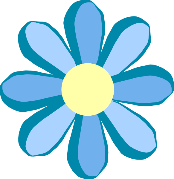Blue Flower Clip Art Blue Flower Clip Art