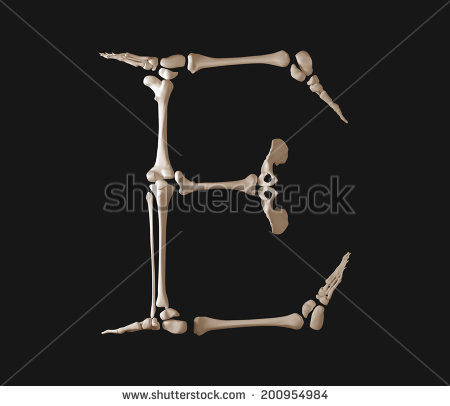 Bone Letter Alphabet