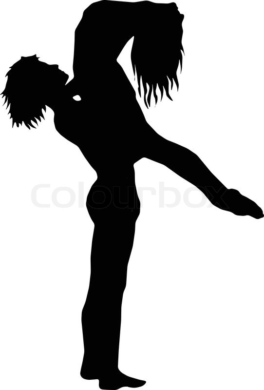 Boy and Girl Dancing Silhouette
