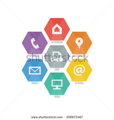 Business Card Icons Vector