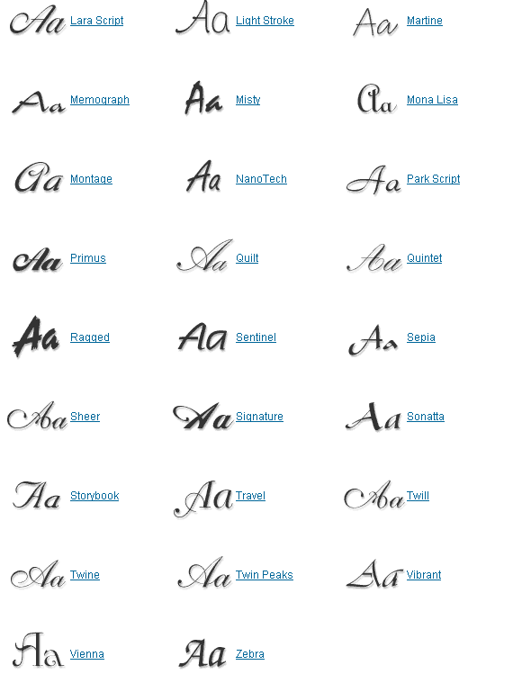 17 Photos of Calligraphy Script Fonts