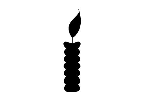 Candle Silhouette Clip Art