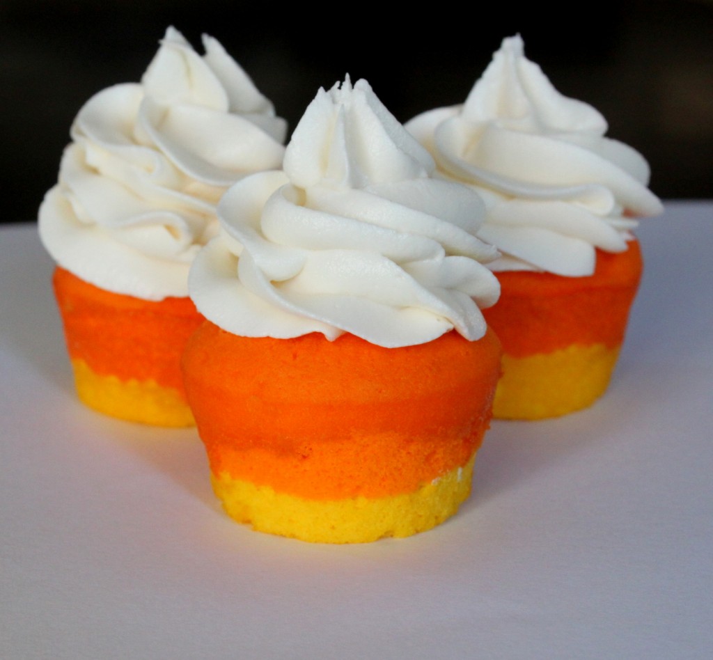 Candy Corn Cupcakes