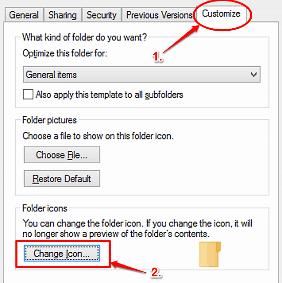 Change Folder Icon Windows 1.0