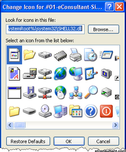 Change Icon Windows XP