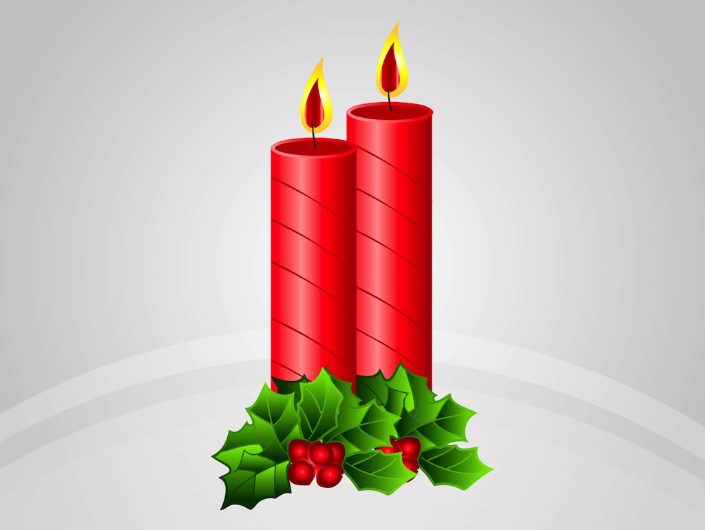 Christmas Candle Clip Art