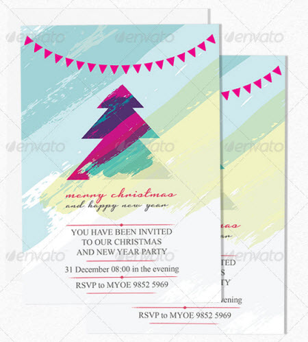 Christmas Party Invitation Flyer Templates Free