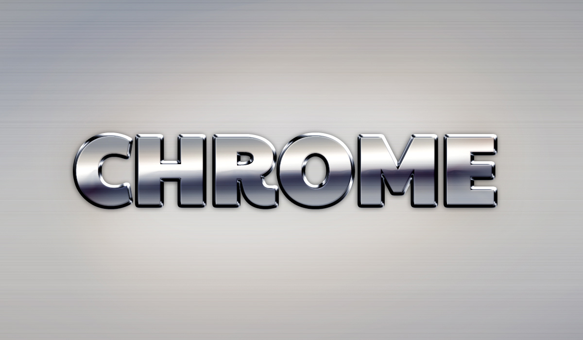 12 Chrome Logo Effect Photoshop Images