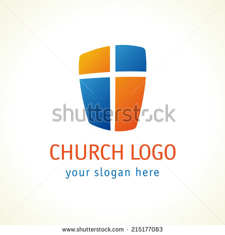 Church Cross and Shield Logo
