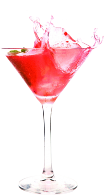 Cocktail Drink Logo PSD
