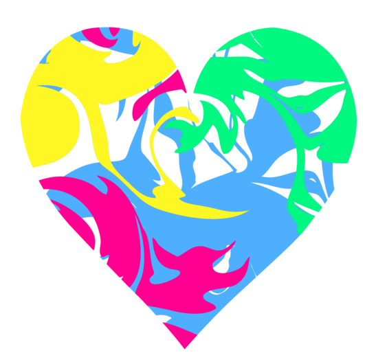 Colorful Hearts Clip Art Free
