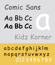 Comic Sans MS Font