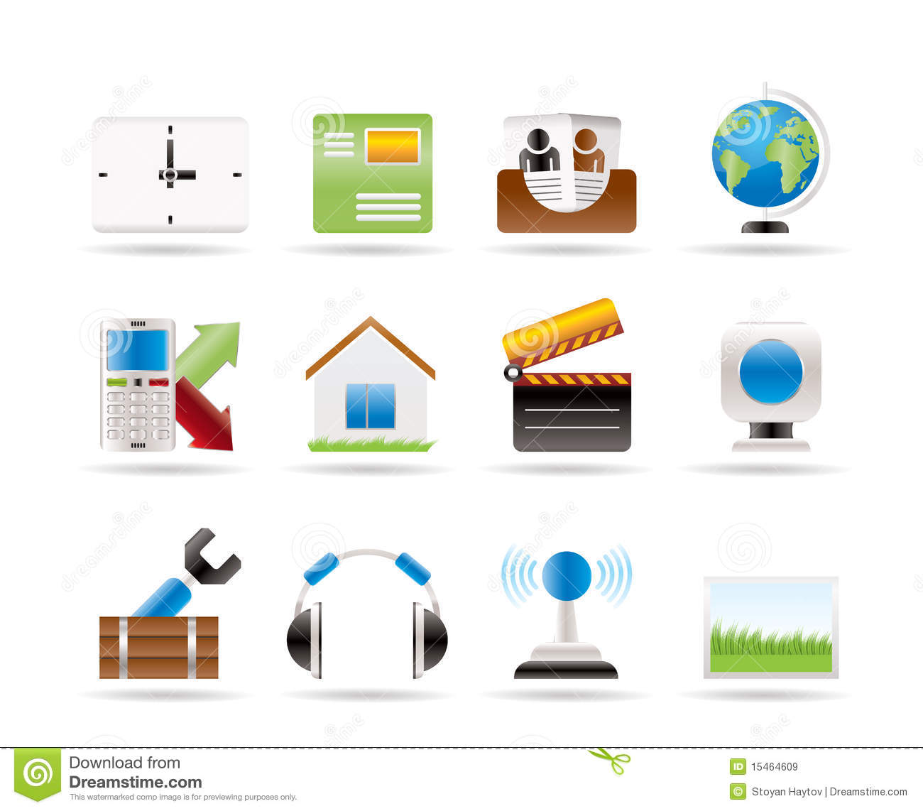 Computer and Phone Icons Computer and Phone Icons