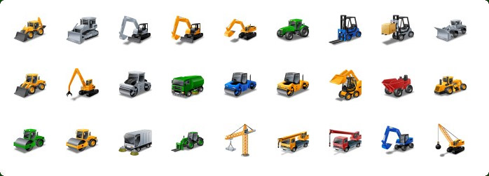 Construction Equipment Icons