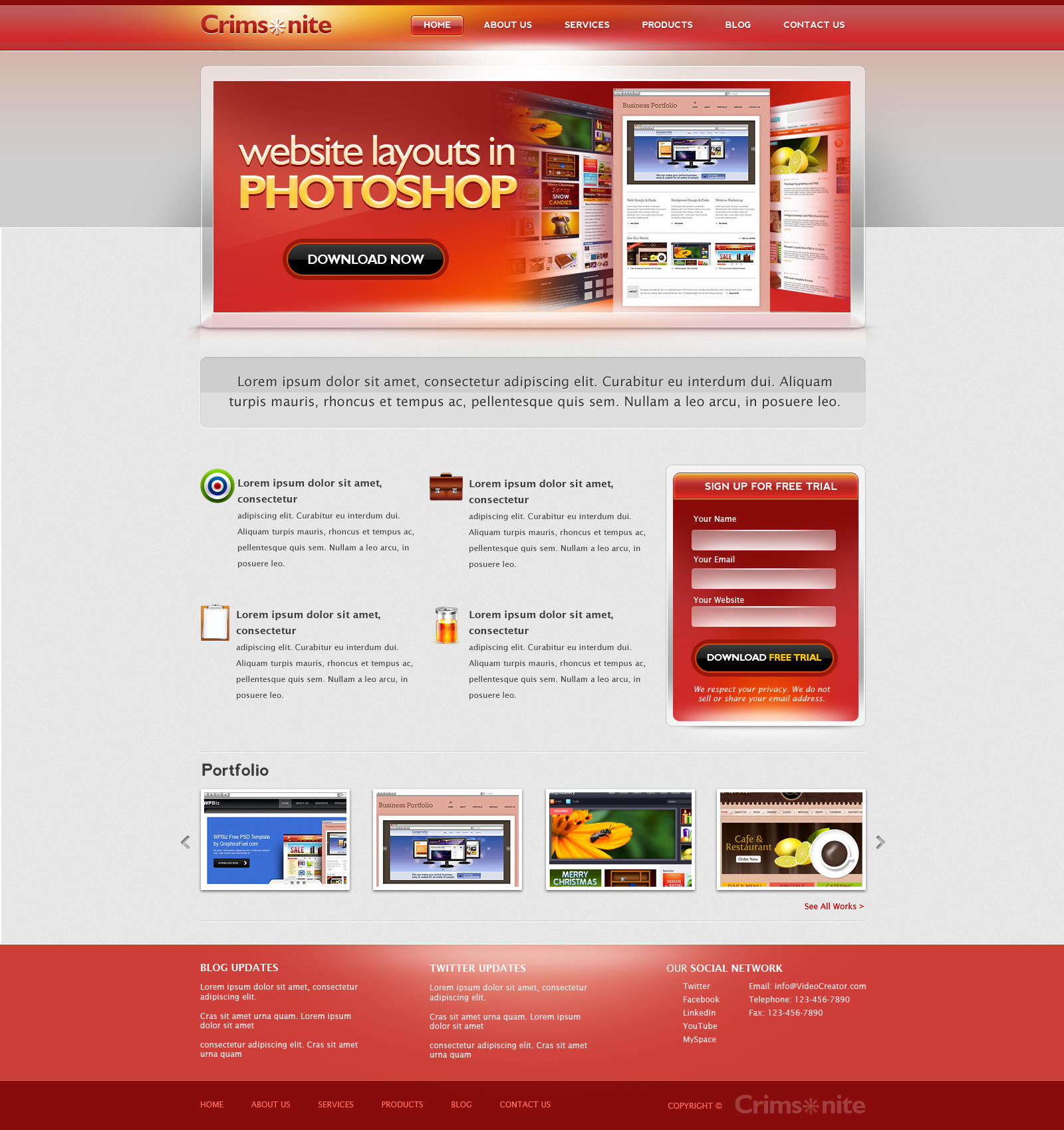 Corporate Website Design Templates