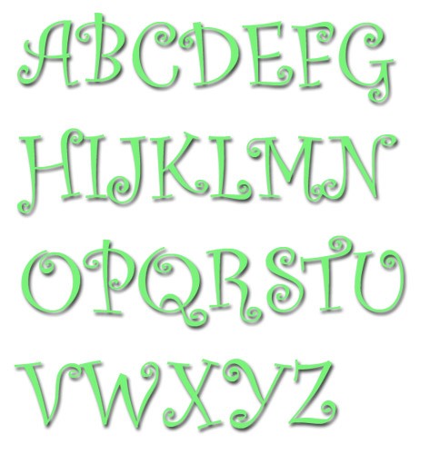 Curlz Embroidery Font