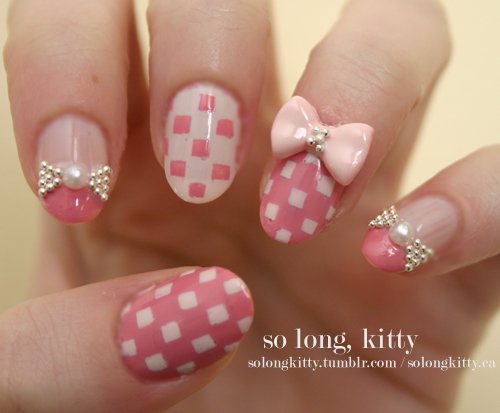 Cute Nail Art with Bows